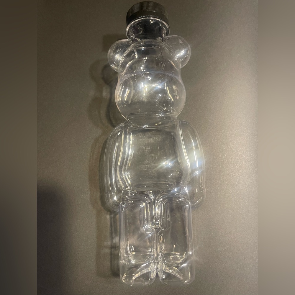 (New) Bear-Shaped Clear Water Bottle (Plastic)